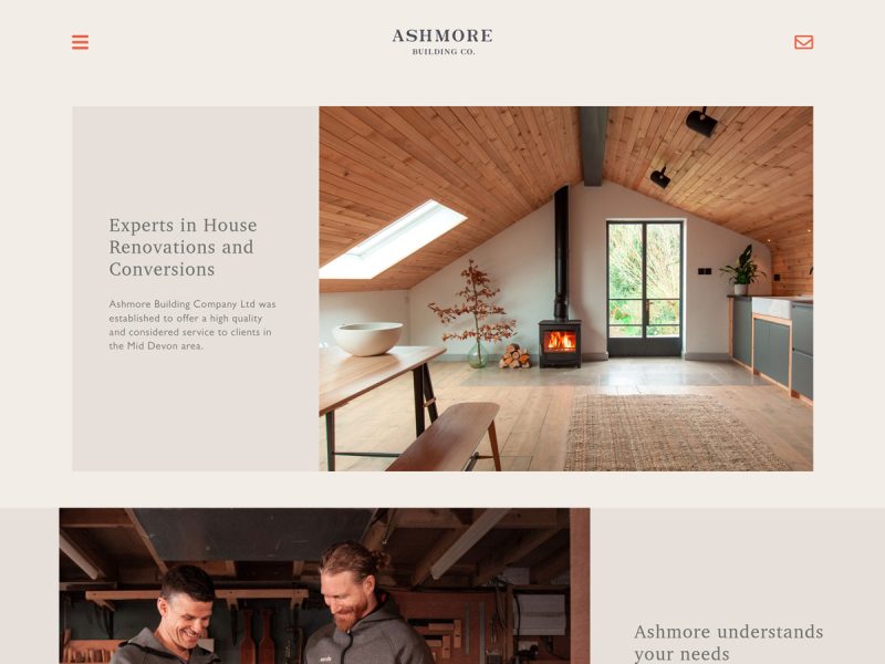 Ashmore Building. Web design by evince