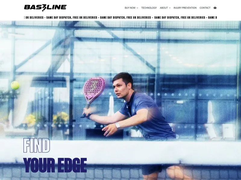 BAS3LINE Website. Web design by evince