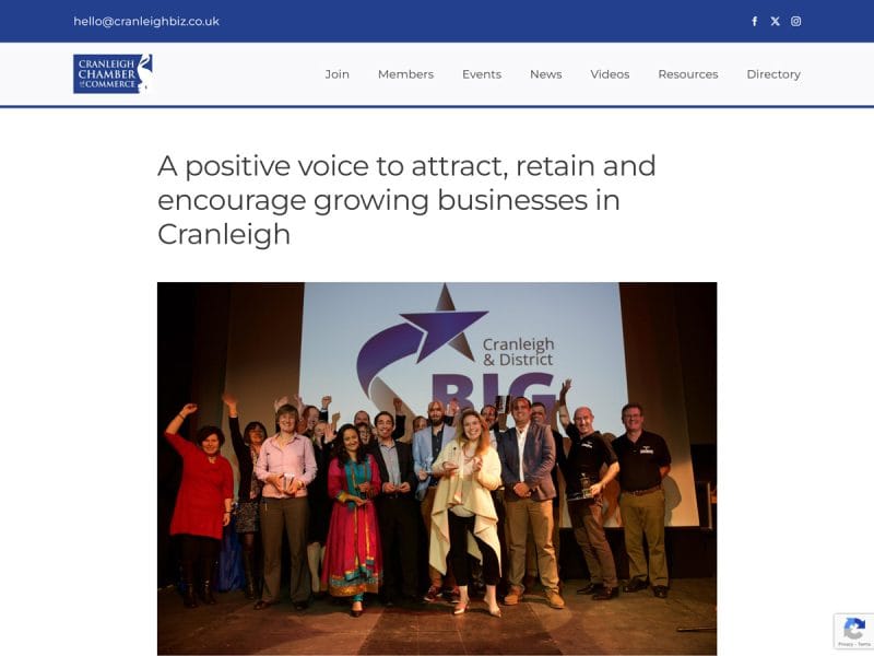 Cranleigh Chamber Website