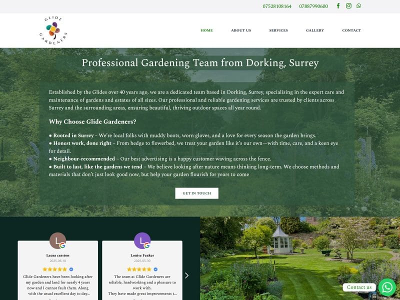 Glide Gardeners Website