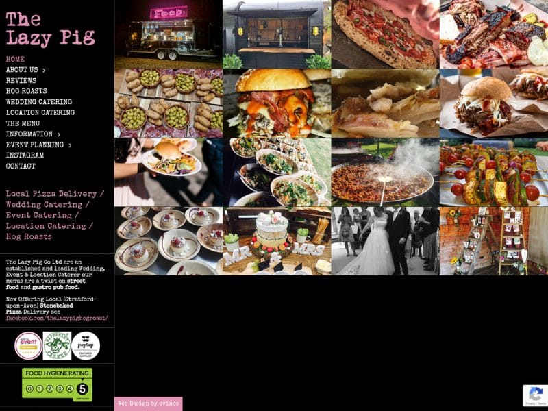 Lazy Pig. Web design by evince.