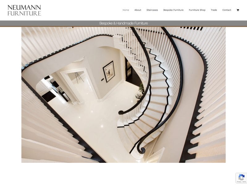 Neumann Furniture. Web design by evince