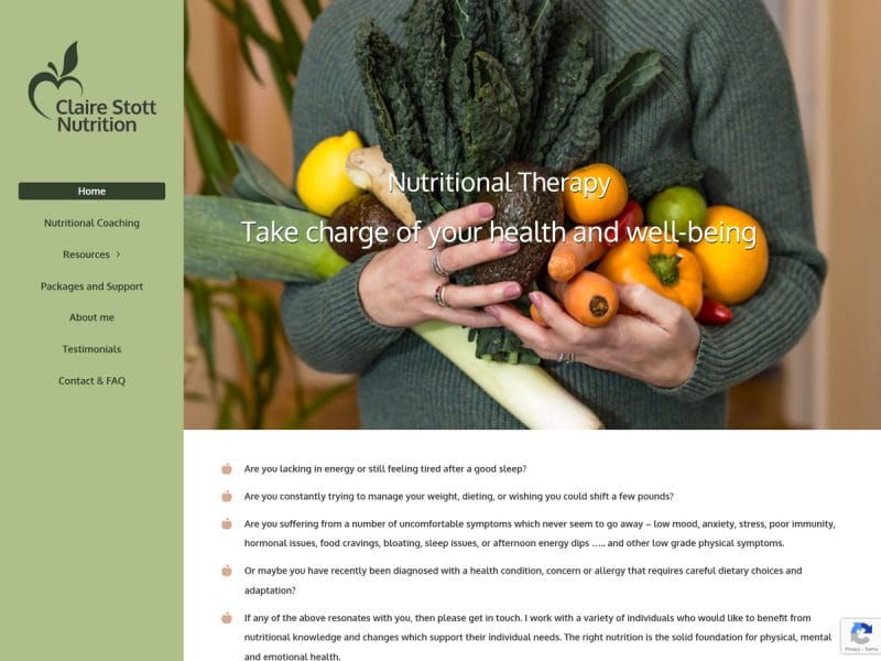 Nutritional Therapy Website