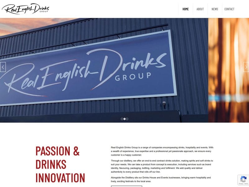 Red Group. Web Design by evince.