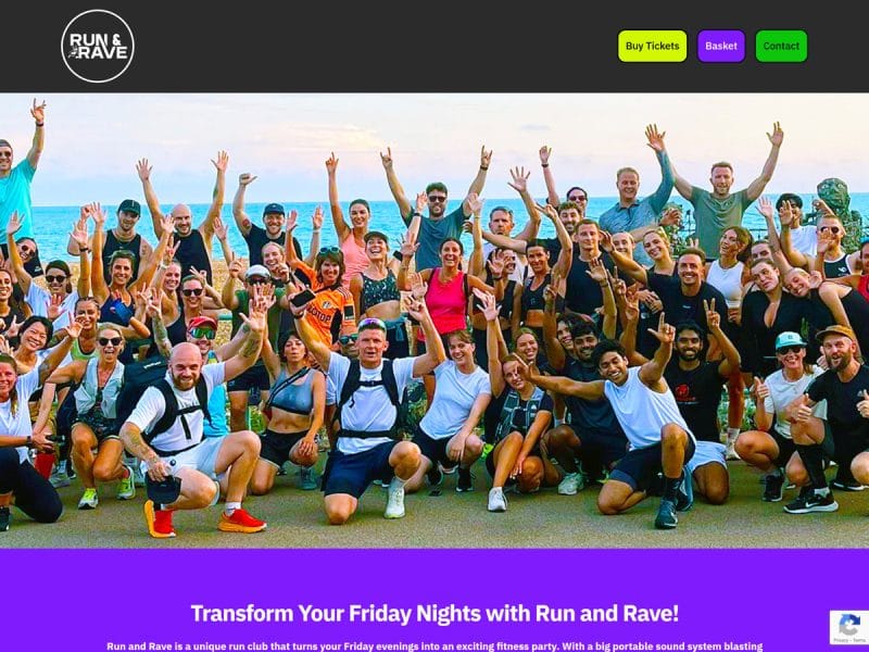 Run & Rave Website