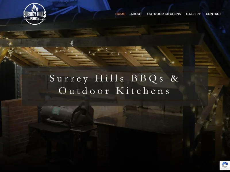 Surrey Hills BBQs Website. Web design by evince