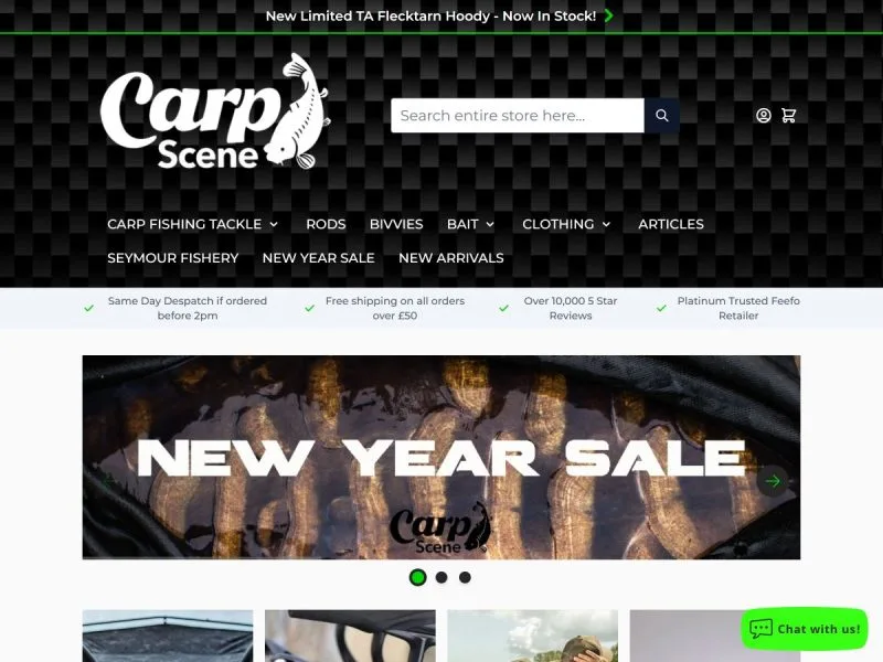 Carp Scene Website. Web design by evince