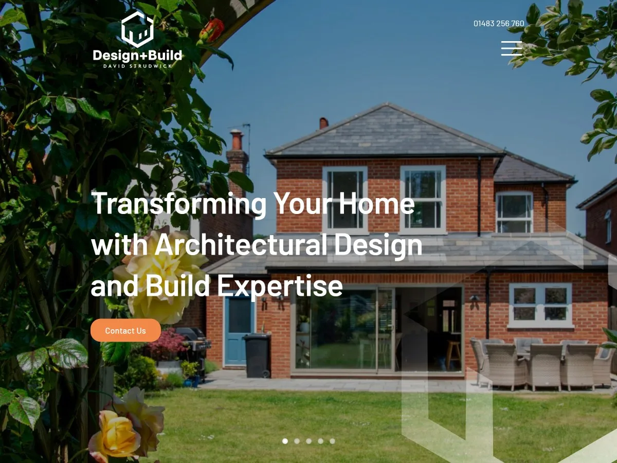 David Strudwick Website. Web design by evince